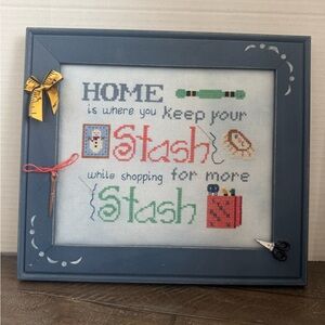 Framed Cross Stitch Art